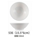 Axyaa Melamine Noodle Bowl Set - Japanese Style Ramen Bowls for Kitchen Tableware
