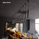 Axyaa Nordic Cement Chandelier: Creative Designer LED Pendant Light for Bedroom, Bar & Cafe