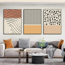 Axyaa Abstract Colorful Lines Wall Art Canvas Painting Nordic Print for Modern Living Room