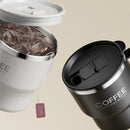 Axyaa Double Wall Stainless Steel Insulated Coffee Cup with Handle