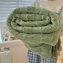Axyaa Ultra Soft Taffeta Plaid Blanket | Lightweight Cozy Warm Solid Color Blanket