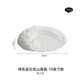 Axyaa Ceramic & Western Tableware Set - Elegant Flat Cold Dish Special Shapes