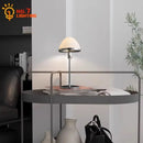 Axyaa Iron Art Glass Floor Lamp LED E27 Minimalist Chrome Vertical Table Lamp