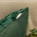 Axyaa Green Snowflake Pillow Cover 45x45cm: Holiday Decor for Winter Season