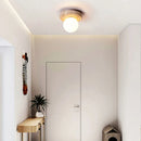 Axyaa Natural Yellow Limestone Ceiling Lamp - Creative Japanese Style Lighting