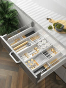 Axyaa Cutlery Divider Container Storage Box Fork Spoon Organizer