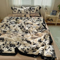 Axyaa Hepburn Lace Cotton Summer Quilt Set