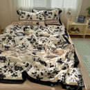 Axyaa Hepburn Lace Cotton Summer Quilt Set