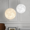 Axyaa Moon Medal LED Pendant Light: Modern 3D Printing for Indoor Decor