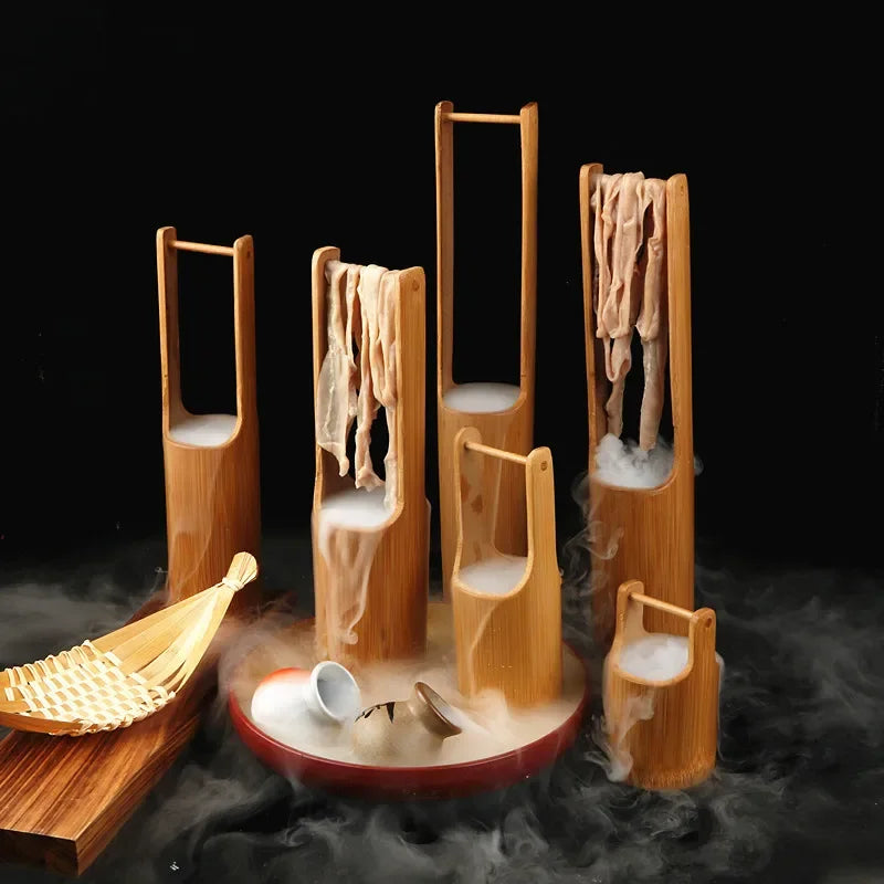 Axya Bamboo Sushi Decoration Set with Dry Ice Tube