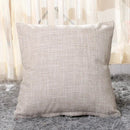 Solid Color Faux Linen Throw Pillow Cover by Axyaa - Modern Home Decor Square Pillow Case