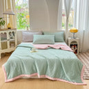 Axyaa Summer Cool Quilt Washed Cotton Single Double Air Conditioner Thin Quilt