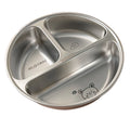 Axyaa 3-Grid Stainless Steel Kids Food Plate - Cute & Durable Divided Dish