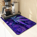 Axyaa 3D Coffee Mat: Quick Dry Kitchen Drying Mat & Bathroom Drain Pad