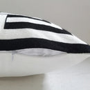 Axyaa Geometric Embroidery Cushion Cover 45x45cm Black Grey for Cozy Home Decor