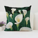 Axyaa Velvet Floral Pillow Covers for Home Decor and Sofa, 50x50 Throw Pillowcases