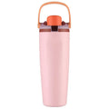 Axyaa Double Wall Vacuum Insulated Water Bottle with Straw - 30oz