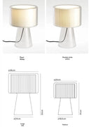 Axyaa Glass Lampshade LED Desk Lamp Minimalist Bedroom Light Fixtures
