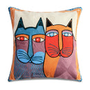 Axyaa Picasso Graffiti Art Painting Cushion Cover for Home Décor