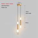 Axyaa Modern LED Tube Chandelier for Bedroom and Living Room
