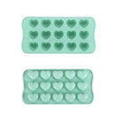 Axyaa 15-Hole Heart-Shaped Chocolate Silicone Mold for Baking and Candy Making