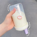 Axyaa Bubble Tea Kids Glass Water Bottle with Straw - BPA Free