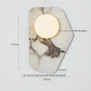 Axyaa Circular Ceramic LED Wall Lights - Nordic Modern Indoor Lighting