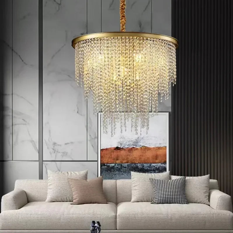 Axyaa Retro Style E14 LED Pendant Lights in Black/Gold Finish