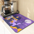 Axyaa Pumpkin Printing Silicone Coasters for Halloween Style Kitchen Décor