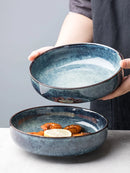 Axya Ceramic Salad Bowl - Nordic Design Deep Plate for Personalized Dining