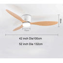 Axyaa Retro Style Low Floor Ceiling Fan for Bedroom and Dining Room