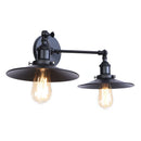 Axyaa Industrial Vintage Iron 2-Head LED Wall Lamp for Living Room and Bedside