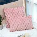 Axyaa Winter Plush Cushion Cover - Sofa Bed Room Decor Pillowcase