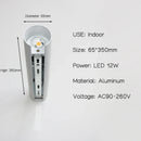 Axyaa 12W LED Wall Sconces - Up and Down Indoor Wall Lamps for Living Room and Bedside, Aluminum