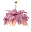 Axyaa Nordic Ostrich Feather LED Pendant Lamp for Living Room, Bedroom & Girl's Room