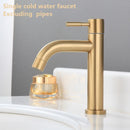 Axyaa Stainless Steel Cold Water Faucet for Bathroom and Kitchen - High Quality