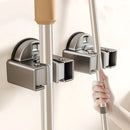 Axyaa Mop Wall Clip Hook Bathroom Kitchen Storage Rack Broom Cloth Holder