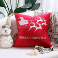 Axyaa Embroidered Snowflakes Christmas Cushion Cover