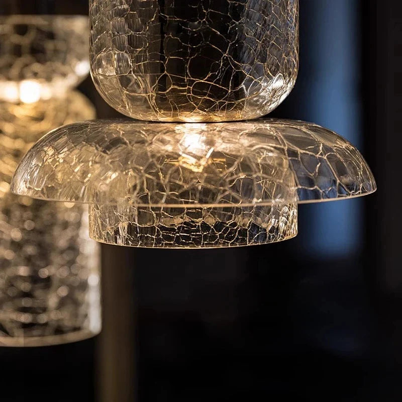 Axyaa Retro Artistic Crack Craft Glass Chandelier