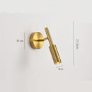 Axyaa Rotatable Metal Sconce Light LED Retro Design Bedroom Reading Lustres