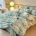 Axyaa Rabbit Wool & Milk Wool Four-Piece Set - Colorful & Warm