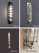 Axyaa Silver LED Wall Light Industrial Vintage Loft Sconce Bedside Lamp