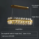 Axyaa Nordic Luxury LED Crystal Chandelier for Elegant Indoor Lighting