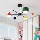 Axyaa Macaron Geometric Chandelier for Restaurant, Nursery, Kitchen Island