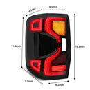 Axyaa Ford Ranger 2023 LED Tail Lamps: Driving, Reversing, Brake, Rear Fog, Turn Signal