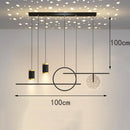 Axyaa LED Chandeliers for Dining Room - Modern Pendant Lights for Ceiling and Indoor Lighting