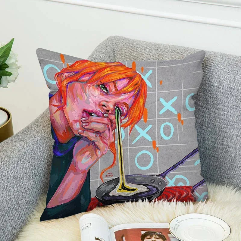 Axyaa 40x40 Jane Koluga Art Pillow Cover for Home Decor and Car Sofa Fall Theme