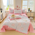 Axyaa Summer Quilt: Washed Cotton, Printed Design, Cool & Breathable