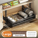 Axyaa Sliding Drawer Shelf Pull-Out Basket for Organized Kitchen Cabinet Storage