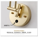 Axyaa Adjustable LED Swing Arm Wall Lamp with Touch Sensor